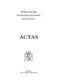 VI Encuentro de profesores de español de Eslovaquia Actas