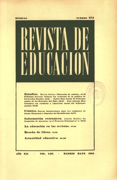 Revista de educación nº 154