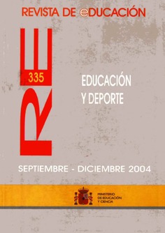 Revista de educación nº 335. Educación y deporte