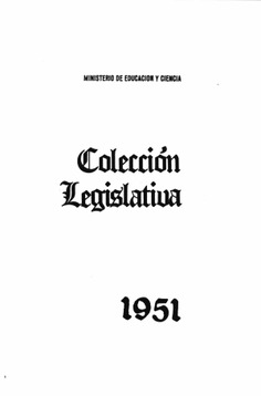 Colección legislativa año 1951