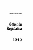 Colección legislativa años 1940-1941