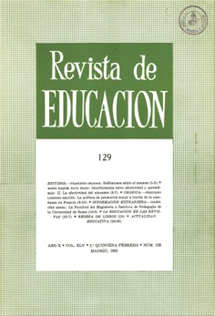 Revista de educación nº 129