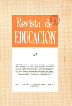 Revista de educación nº 127