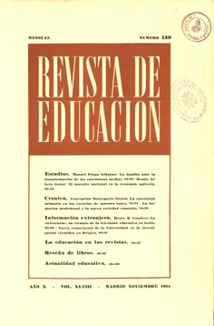 Revista de educación nº 139