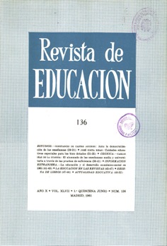 Revista de educación nº 136