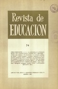 Revista de educación nº 74