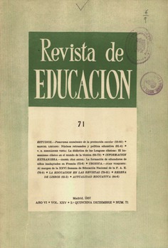 Revista de educación nº 71