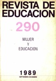 Revista de educación nº 290. Mujer y educación