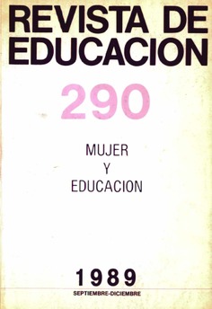 Revista de educación nº 290. Mujer y educación