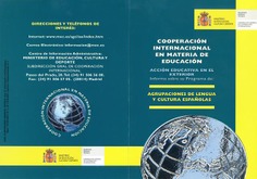 Cooperación internacional en materia de educación. Acción educativa en el exterior. Agrupaciones de lengua y cultura españolas