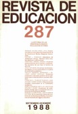 Revista de educación nº 287. La reforma de las enseñanzas medias: evaluación externa