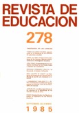 Revista de educación nº 278. Enseñanza de las ciencias