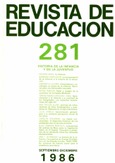 Revista de educación nº 281. Historia de la infancia y de la juventud