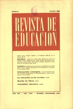 Revista de educación nº 166 Revista de educación nº 166