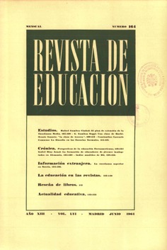 Revista de educación nº 164 Revista de educación nº 164