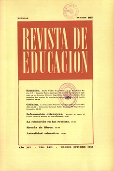 Revista de educación nº 165