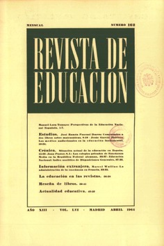 Revista de educación nº 162