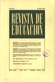 Revista de educación nº 163