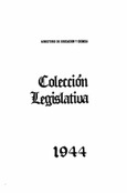 Colección legislativa años 1944-1945