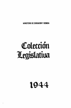 Colección legislativa años 1944-1945