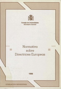 Normativa sobre Directrices Europeas. 1996
