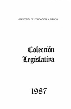 Colección legislativa año 1987