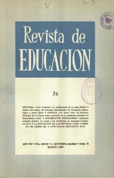 Revista de educación nº 76