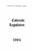 Colección legislativa año 1984