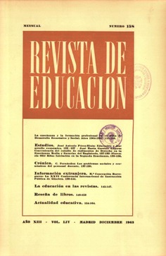 Revista de educación nº 158