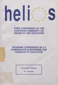 Third conference of the european community on disability and education = Troisieme conference de la communaute europeenne sur handicap et education. Valladolid (España) 10-12/10/1991