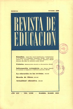 Revista de educación nº 170 Revista de educación nº 170