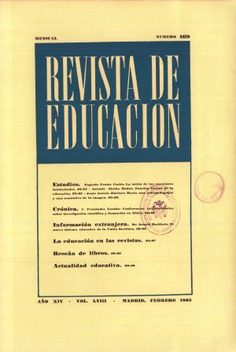Revista de educación nº 169 Revista de educación nº 169