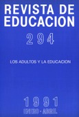 Revista de educación nº 294. Los adultos y la educación