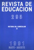 Revista de educación nº 295. Historia del curriculum (I)