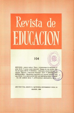 Revista de educación nº 104