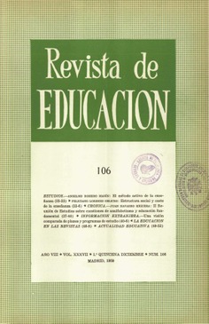 Revista de educación nº 106