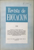 Revista de educación nº 112