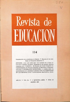 Revista de educación nº 114