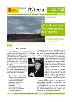 Tecla. Revista de la Consejería de Educación en Reino Unido e Irlanda. 29 abril 2005 Tecla. Revista de la Consejería de Educación en Reino Unido e Irlanda. 29 abril 2005