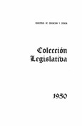 Colección legislativa año 1950