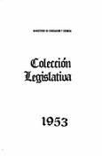 Colección legislativa año 1953