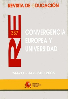 Revista de educación nº 337. Convergencia europea y universidad