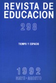 Revista de educación nº 298. Tiempo y espacio