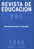 Revista de educación nº 300. Participación social y educación