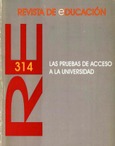 Revista de educación nº 314. Las pruebas de acceso a la universidad