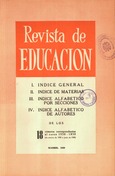 Revista de educación. Índice 1958-1959