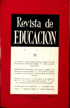 Revista de educación nº 31