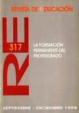 Revista de educación nº 317. La formación permanente del profesorado