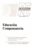 Revista de educación nº 272. Educación compensatoria