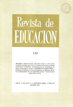 Revista de educación nº 133